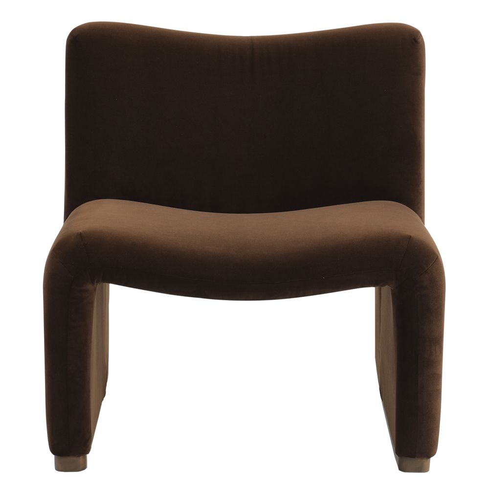 Beau Occasional Chair - Dark Chocolate Velvet