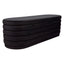 Demi Storage Bench Ottoman - Black Velvet