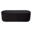 Demi Storage Bench Ottoman - Black Velvet