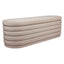 Demi Storage Bench Ottoman - Nude Velvet