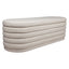 Demi Storage Bench Ottoman - Off White Linen