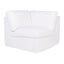 Birkshire Slip Cover Corner Seat Chair - White Linen