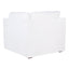 Birkshire Slip Cover Corner Seat Chair - White Linen