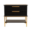 Aimee Bedside Table - Large Black