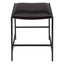 Kai Black Kitchen Stool - Black Vegan Leather