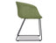 Lonsdale Arm Chair - Black Sled - Green Fabric