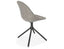 Pebble Chair Grey Upholstered Vintage Seat