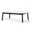 110cm Marble Coffee Table - Black Base