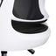 Black Office Chair - White Arm and Base