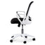 Black Office Chair - White Arm and Base