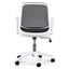 Black Office Chair - White Arm and Base