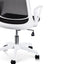 Black Office Chair - White Arm and Base