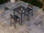 Halki Table - Outdoor - High Bar - Matt Charcoal 77 x 77cm