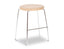 Hugo Low Stool - Chrome - Natural - Round