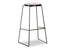 Hugo Stool - Black Frame - Round