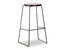 Hugo Stool - Black Frame - Round
