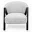 Armchair - Light Spec Grey - Black Oak