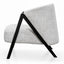 Armchair - Light Spec Grey - Black Oak