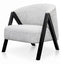 Armchair - Light Spec Grey - Black Oak