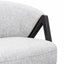 Armchair - Light Spec Grey - Black Oak