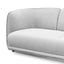 3 Seater Fabric Sofa- Light Texture Grey