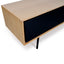 TV Unit With Black Drawers - Natural