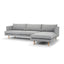 3 Seater With Right Chaise Sofa - Graphite Grey with Natural Legs
