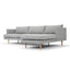 3 Seater With Right Chaise Sofa - Graphite Grey with Natural Legs