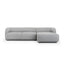 3 Seater Right Chaise Sofa - Graphite Grey