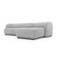 3 Seater Right Chaise Sofa - Graphite Grey
