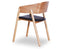 Sargood Arm Chair - Natural - Black Pad