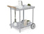 Imola Outdoor Bar Cart - Matt Silver Grey