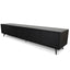 2.4m Entertainment TV Unit - Black Oak