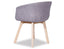 Lonsdale Arm Chair - Natural - Grey Fabric