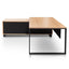 2.3m Left Return Office Desk - Natural