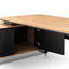 2.3m Left Return Office Desk - Natural