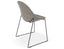 Pebble Chair Grey Upholstered Vintage Seat