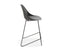 Pebble Black Stool Shell Seat