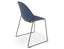 Pebble Chair Navy Blue with Shell Seat