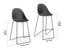 Pebble Black Stool Shell Seat