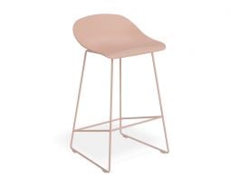 Pop Stool - Soft Pink Frame and Shell Seat