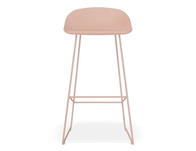 Pop Stool - Soft Pink Frame and Shell Seat