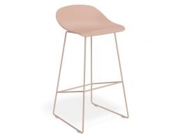 Pop Stool - Soft Pink Frame and Shell Seat