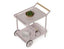 Imola Outdoor Bar Cart - Pale Pink Blush