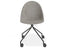 Pebble Chair Grey Upholstered Vintage Seat