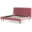 King Bed Frame - Blush Peach Velvet