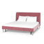 Queen Bed Frame - Blush Peach Velvet