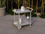 Imola Outdoor Bar Cart - Matt Silver Grey