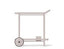 Imola Outdoor Bar Cart - Pale Pink Blush