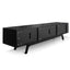 2.1m TV Unit - Full Black